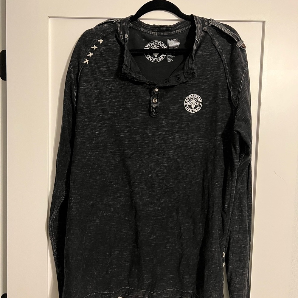 Mens affliction long sleeve tshirt